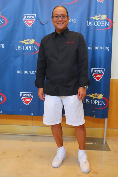 Iron Chef Masaharu Morimoto durante la US Open food tasting preview — Foto Stock