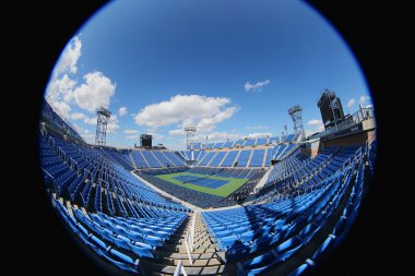 Luis Armstrong Stadium at the Billie Jean King National Tennis Center during US Open 2014 clipart