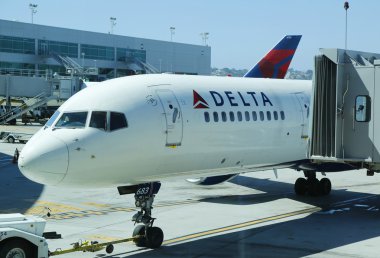 Delta uçak kapısında san diego Uluslararası Havaalanı