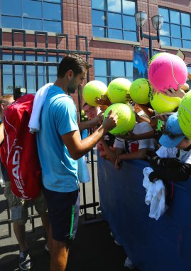 Profesyonel tenis oyuncusu Marin Cilic imza uygulama bize açık 2014 için sonra