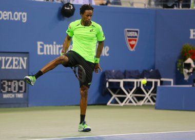 Profesyonel tenis oyuncusu Gael Tweener kullanarak bize açık 2014, çeyrek final maçında sırasında Monfis