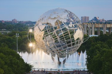 1964 new york dünya s adil unisphere meadows park kızarma içinde