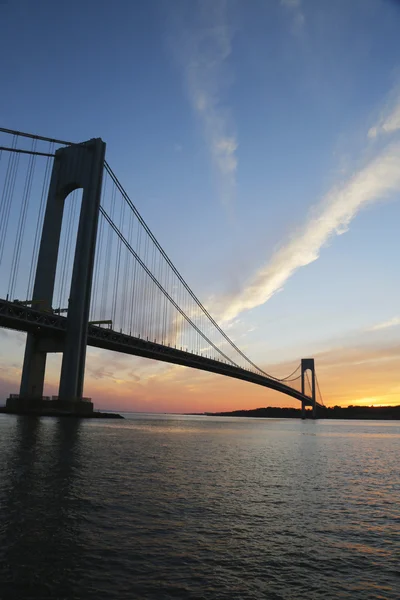 New York'ta Verrazano Köprüsü — Stok fotoğraf