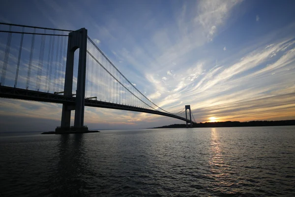 ニューヨークで verrazano 橋 — ストック写真