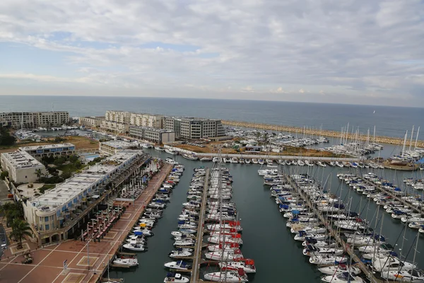 Flygfoto över Herzliya Marina — Stockfoto