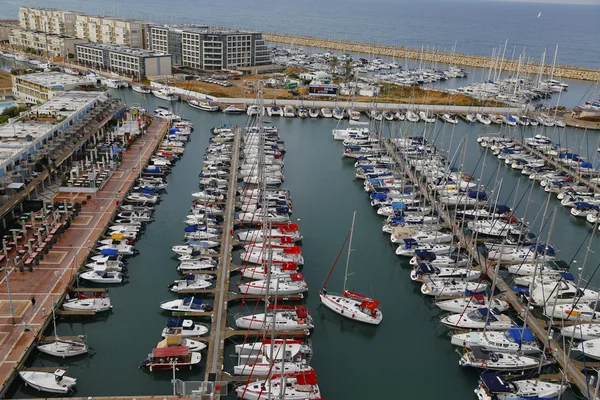 Aerial view of Herzliya Marina — Stock Photo, Image