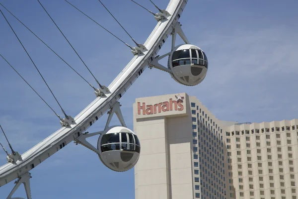 Las Vegas newest attraction The High Roller Ferris Wheel cabins — Stock Photo, Image