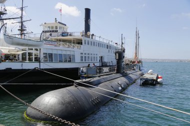 San Diego limanında USS yunus denizaltı