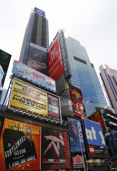 Broadway signs in Manhattan — Stock Photo, Image