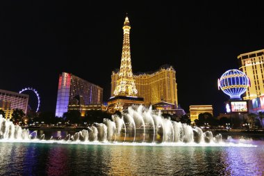 Eiffel Tower at Paris Hotel and Casino clipart