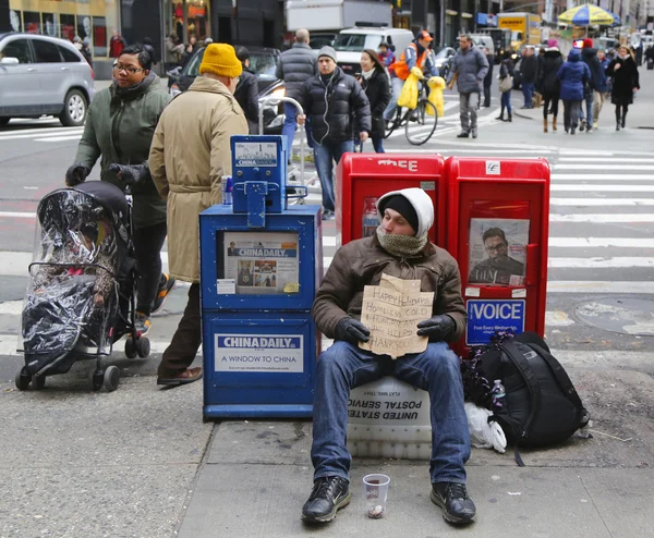 Scene at Times Square in Midtown Manhattan — Stock Photo, Image