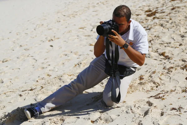 ロイヤルトン オールインクルーシブ リゾートとカジノ ババロ ビーチから正体不明のカメラマン — ストック写真