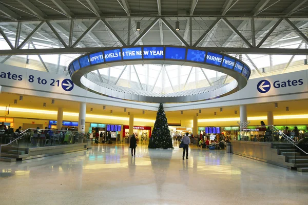 JetBlue Terminal 5 no Aeroporto Internacional John F Kennedy em Nova York — Fotografia de Stock