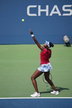 Grand Slam şampiyonu Venus Williams çeyrek final çiftler sırasında bize açık 2014 maç