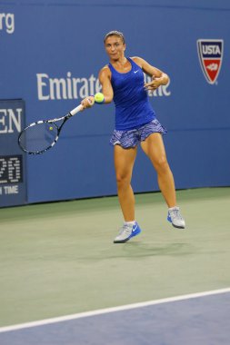 Profesyonel tenis oyuncusu Sara Errani bize açık 2014 sırasında İtalya'dan yuvarlak 4 maç