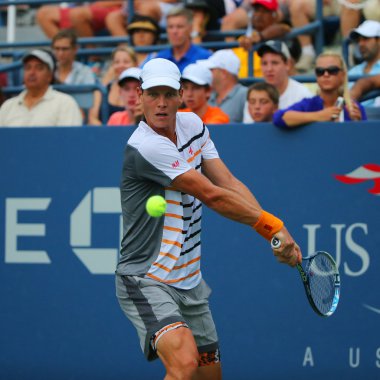 Profesyonel tenis oyuncusu Tomas Berdych Çek Cumhuriyeti bize açık 2014 sırasında yuvarlak 3 maç