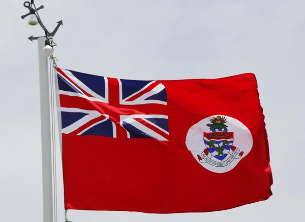 Civil Ensign of the Cayman Islands or Maritime Flag of the Cayman Islands — Stock Photo, Image