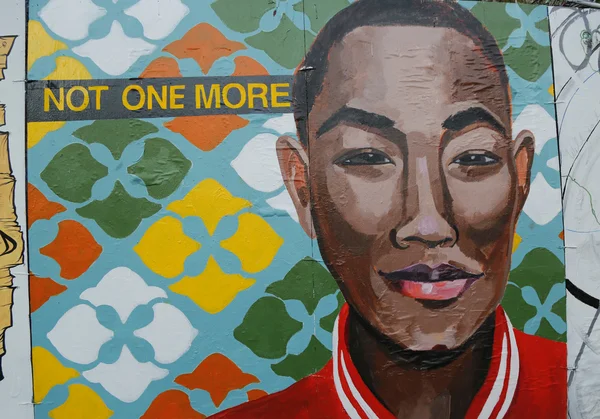 在休斯敦大街在 Soho 的壁画艺术 — 图库照片