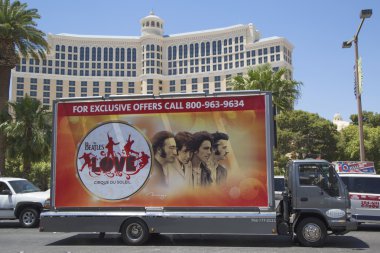 Billboard kamyon Las Vegas Las Vegas Strip üzerinde