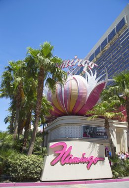 Flamingo Las Vegas otel ve Casino ön tarafında oturum açın