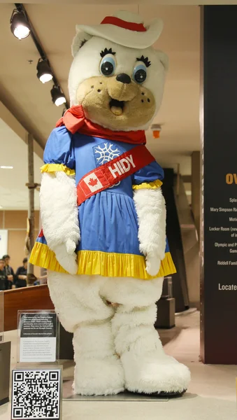 La mascota de los Juegos Olímpicos de Invierno de Calgary Hidy — Foto de Stock