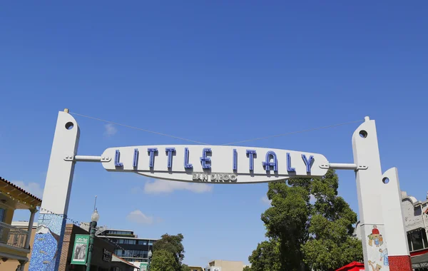 Little Italy Iniciar sesión San Diego — Foto de Stock