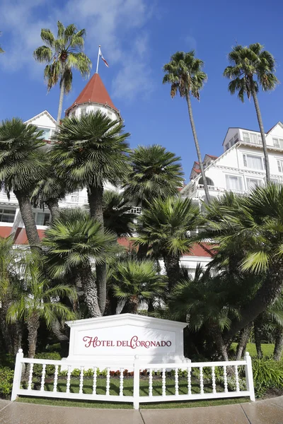 Zabytkowy Hotel Del Coronado w San Diego — Zdjęcie stockowe