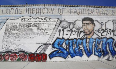 Brooklyn'de Coney Adası'nda duvar sanat