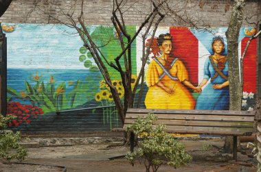 New York Doğu Harlem'de duvar sanat