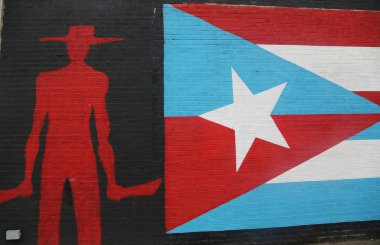 New York Doğu Harlem'de duvar sanat
