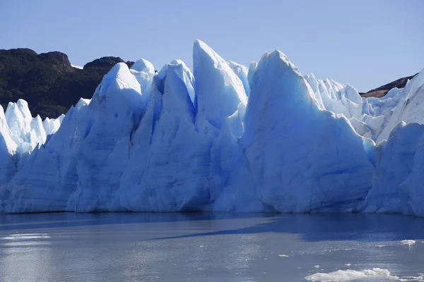 Glaciar gris, Parque Nacional Torres del Paine, Patagonia, Chile — Foto de Stock