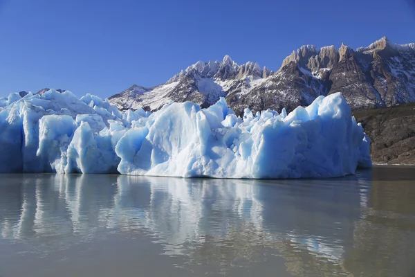 Glacier gris, Parc national des Torres del Paine, Patagonie, Chili — Photo