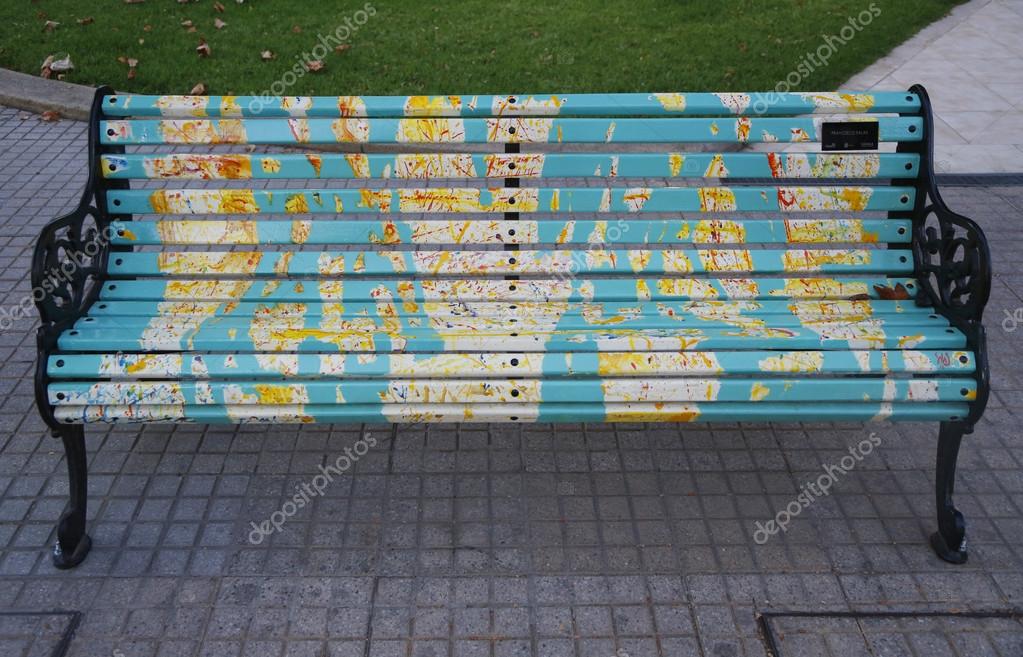 Painted Benches Of Santiago In Las Condes Santiago De Chile