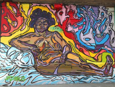 Mural art at JMZ Walls in Brooklyn