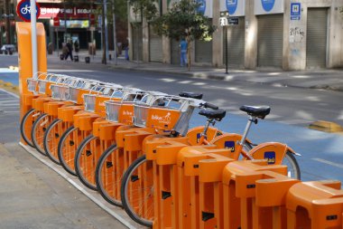 Bike Santiago bicycle sharing station in Santiago, Chile