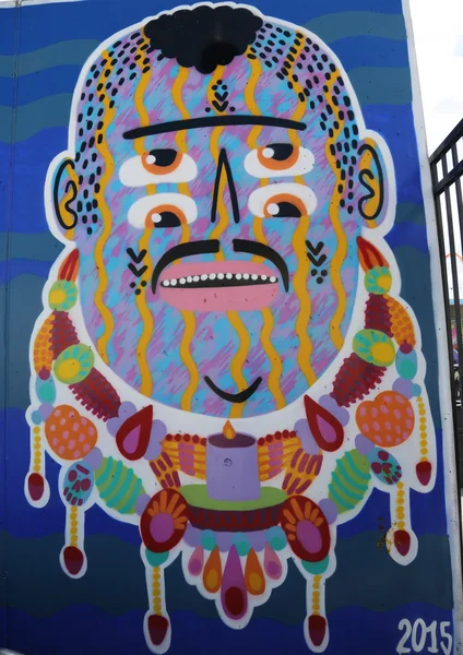 Фреска на новой улице искусства аттракцион Coney Art Walls — стоковое фото