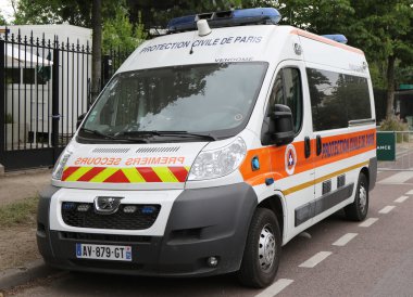 Protection Civile de Paris van in Paris