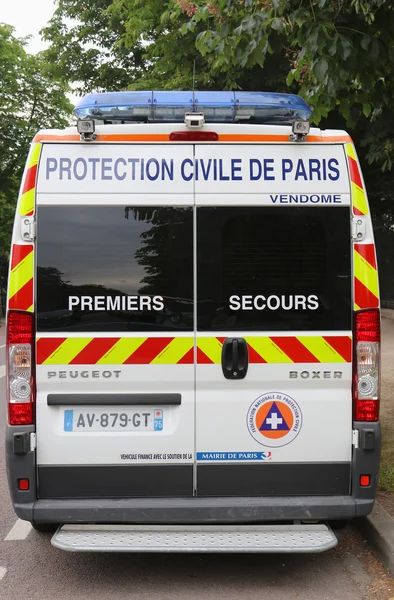 Proteção Civile de Paris van em Paris — Fotografia de Stock