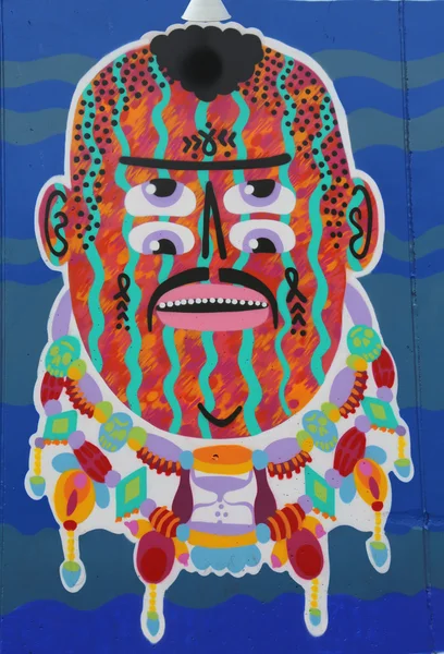 Arte mural en la nueva atracción de arte callejero Coney Art Walls — Foto de Stock
