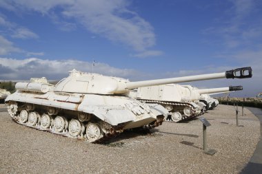 Soviet made IS-3 heavy tank  named after Soviet leader Joseph Stalin on display