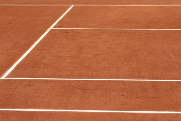 Campo da tennis in argilla rossa — Foto Stock