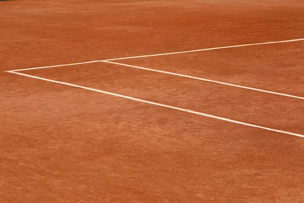 Campo da tennis in argilla rossa — Foto Stock