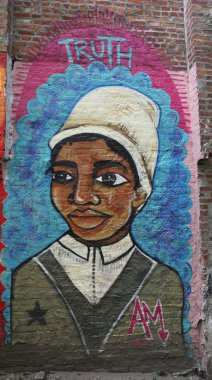 Mural art inspired by American Women in Lower Manhattan