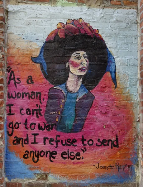 Mural art inspired by American Women in Lower Manhattan — 图库照片