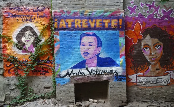 Mural art inspired by American Women in Lower Manhattan — Φωτογραφία Αρχείου