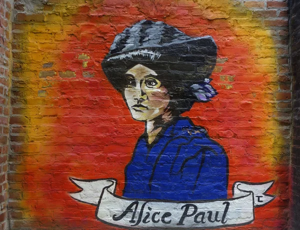 Mural art inspired by American Women in Lower Manhattan — 图库照片