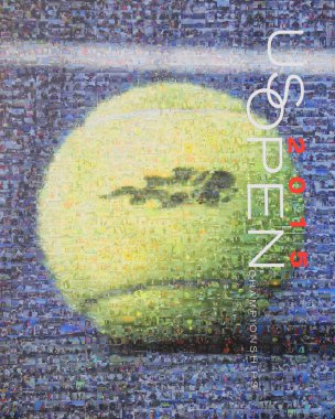 US Open 2015 poster on display at the Billie Jean King National Tennis Center