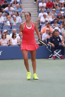 Eylem sırasında onun çeyrek final maçında bizi açık 2015, profesyonel tenis oyuncusu Roberta Vinci, İtalya