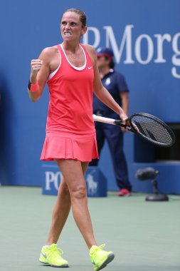 Eylem sırasında onun çeyrek final maçında bizi açık 2015, profesyonel tenis oyuncusu Roberta Vinci, İtalya