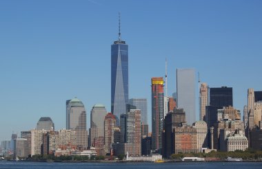 Aşağı Manhattan ufuk çizgisi manzarası